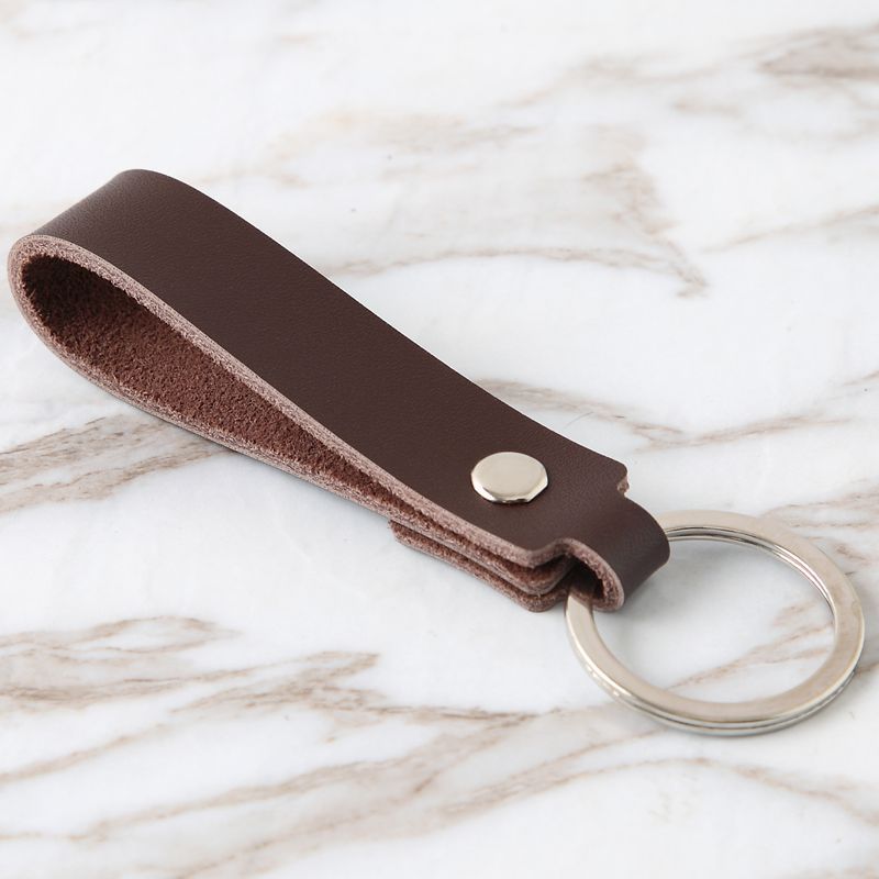 Wholesale Vintage Cowhide Rope Leather Keychain